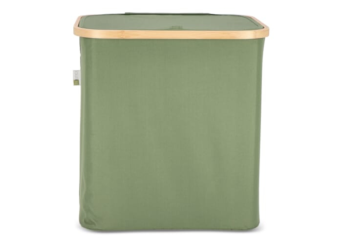 Panier pliant personnalisé avec couvercle rPET Sogne Vert olive